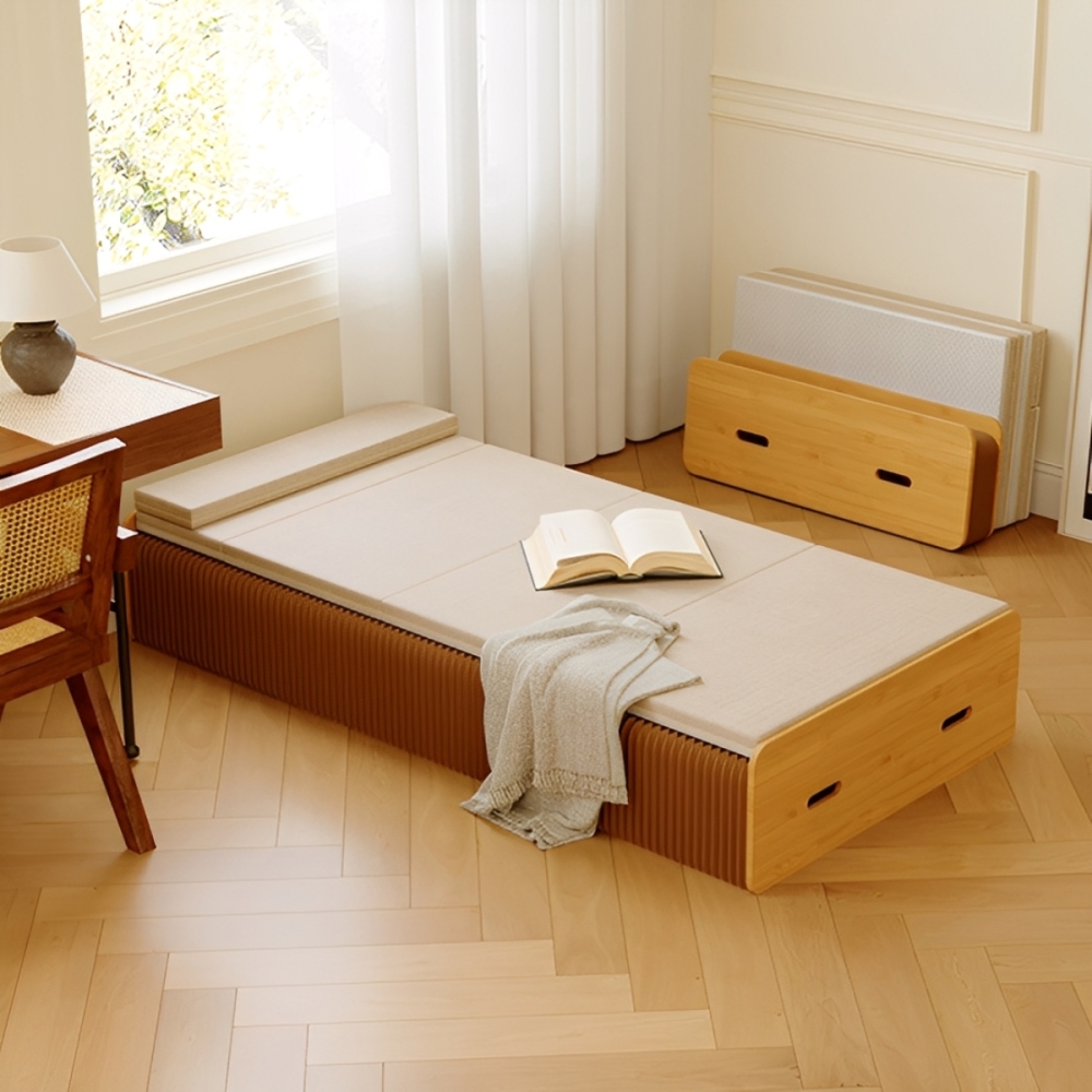 Kraft Paper アコーディオン型クラフトベッド