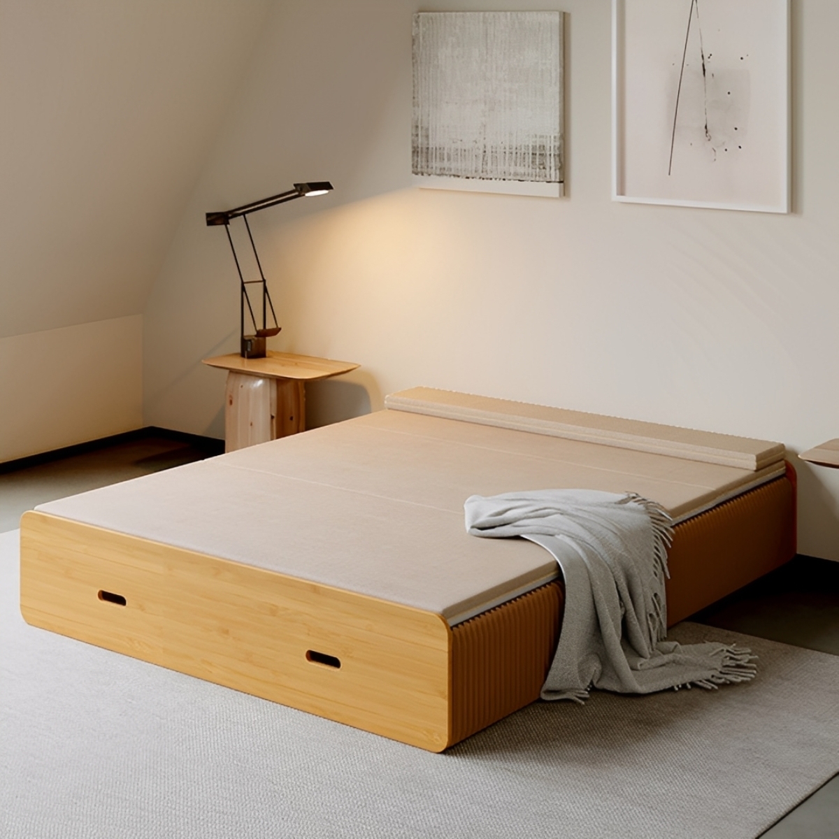 Kraft Paper アコーディオンクラフトベッド