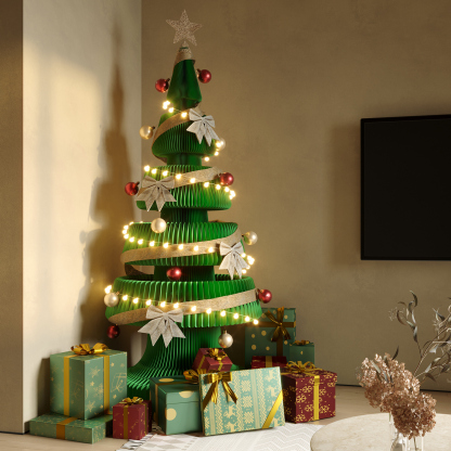 Kraft Paper 紙製クリスマスツリー