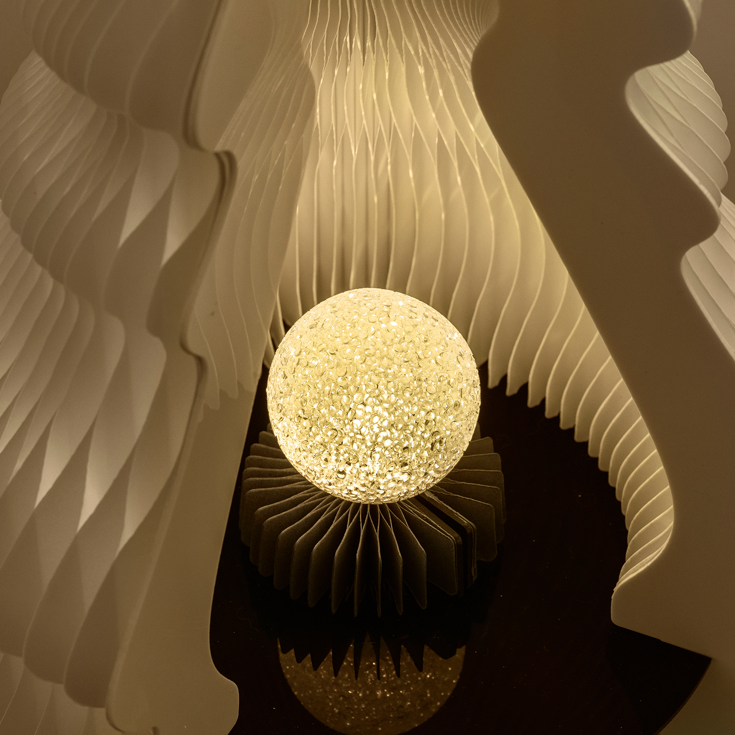 Kraft Paper ライト付き紙製クリスマスツリー