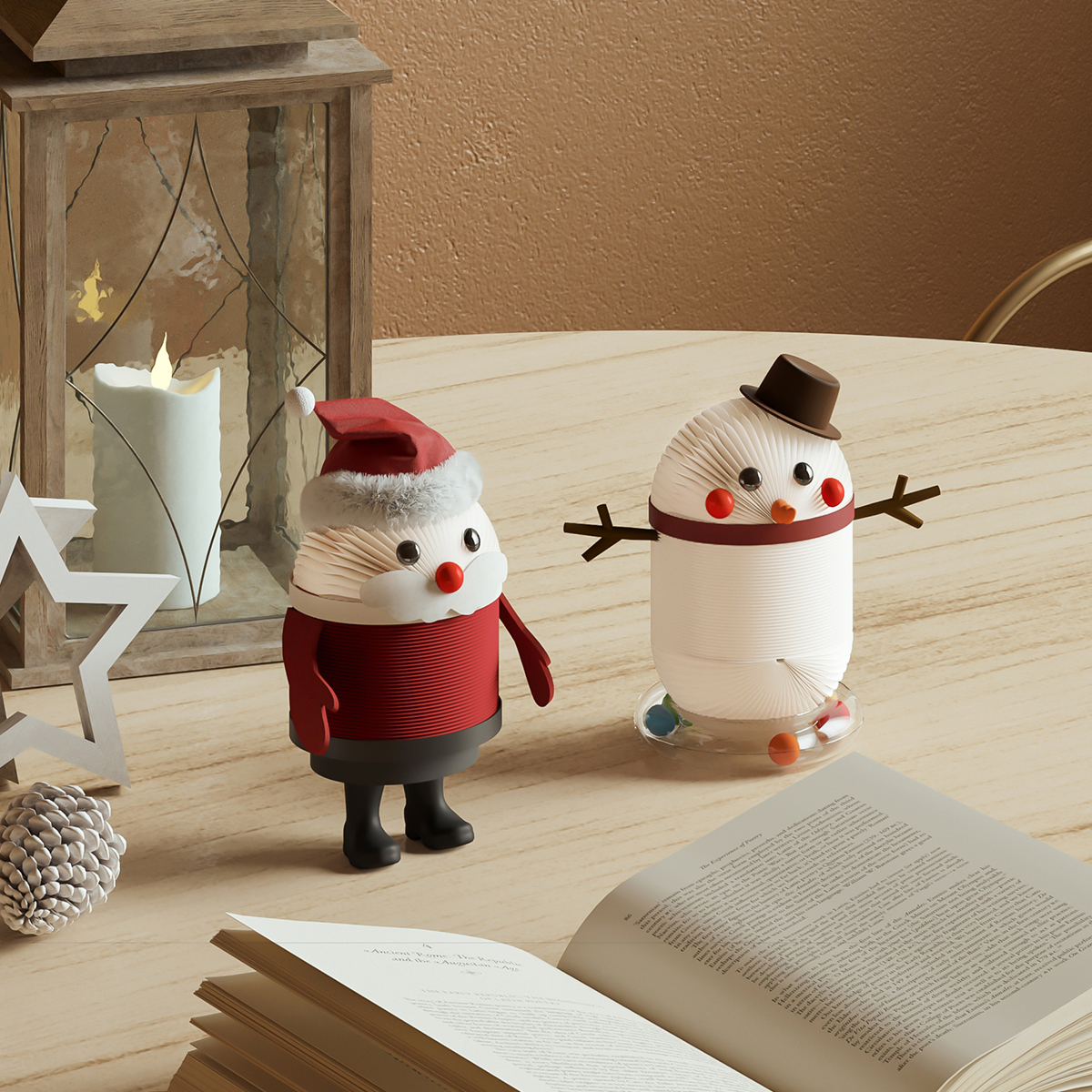 Kraft Paper 北欧風クリスマスペーパーオブジェ