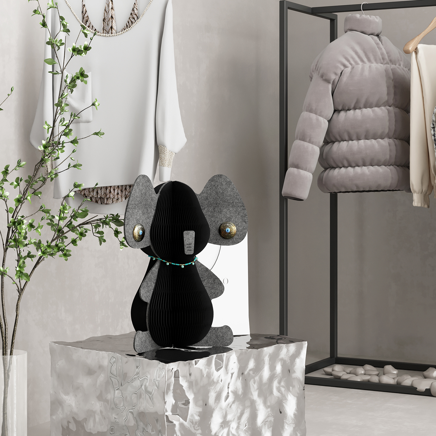 Kraft Paper アニマルペーパーオブジェ