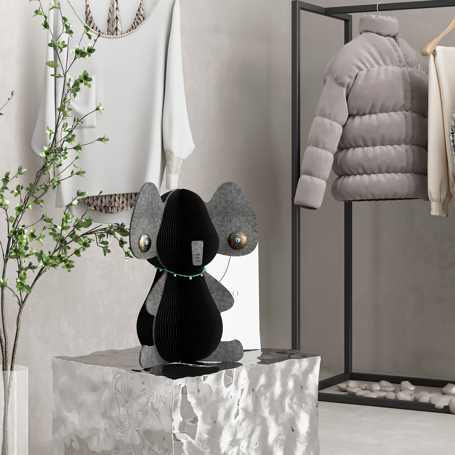 Kraft Paper アニマルペーパーオブジェ