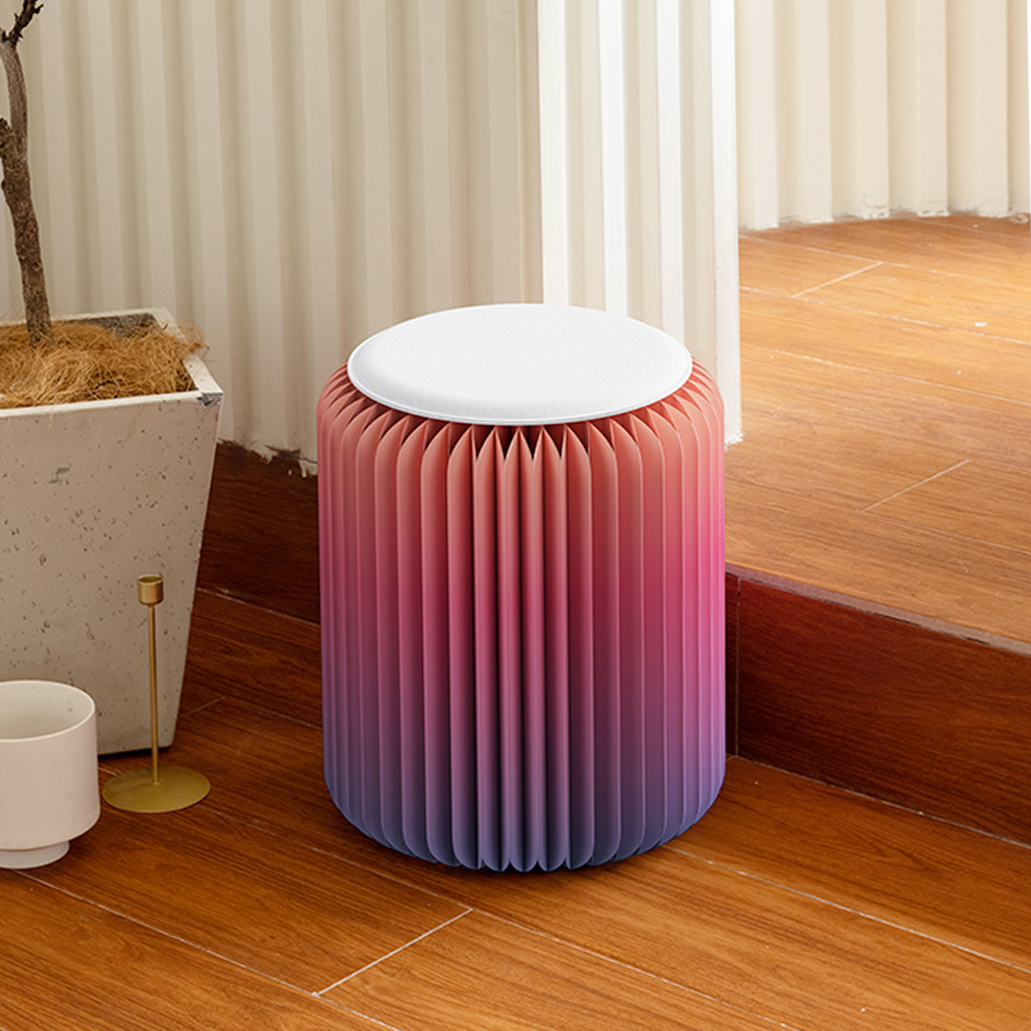 Kraft Paper クラフト紙折りたたみスツール