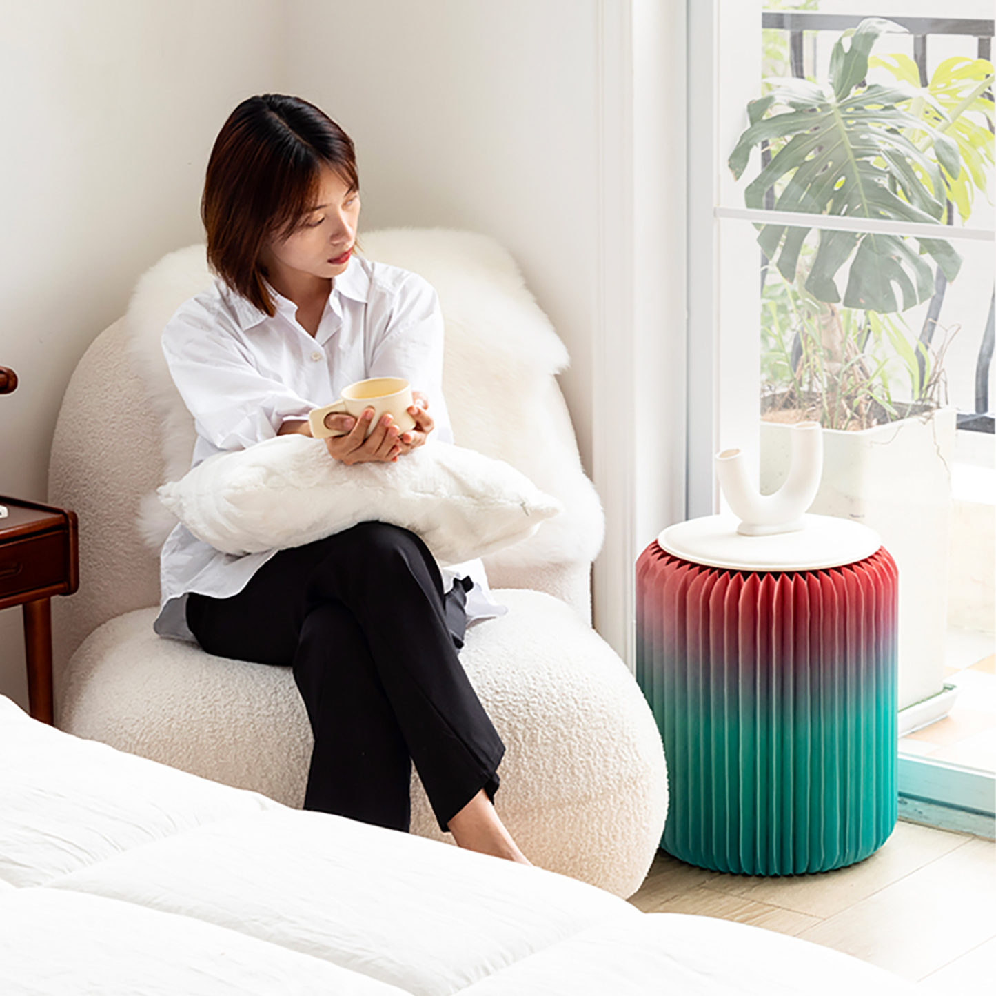 Kraft Paper クラフト紙折りたたみスツール