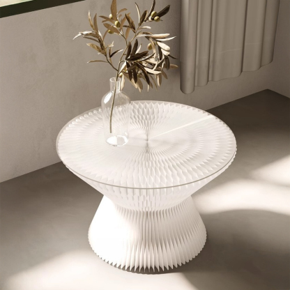 Kraft Paper クラフト紙砂時計型サイドテーブル