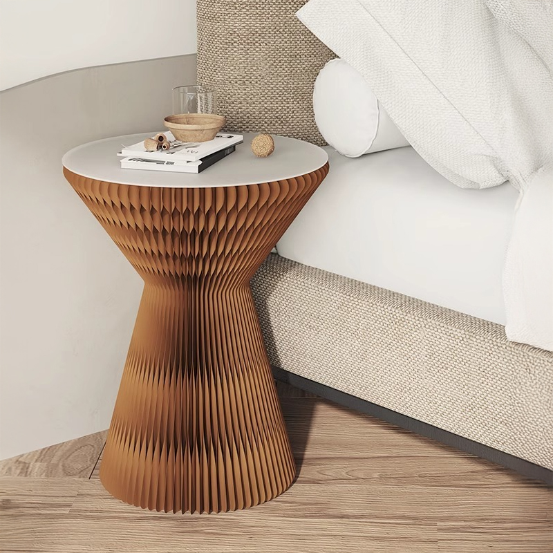 Kraft Paper クラフト紙砂時計型サイドテーブル