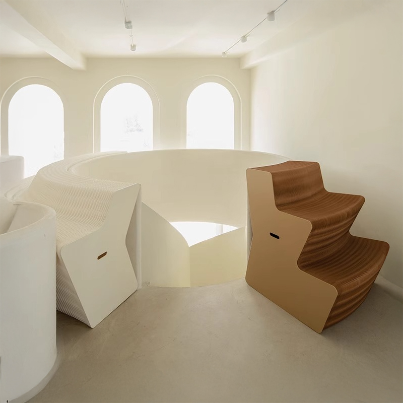 クラフト紙展示台