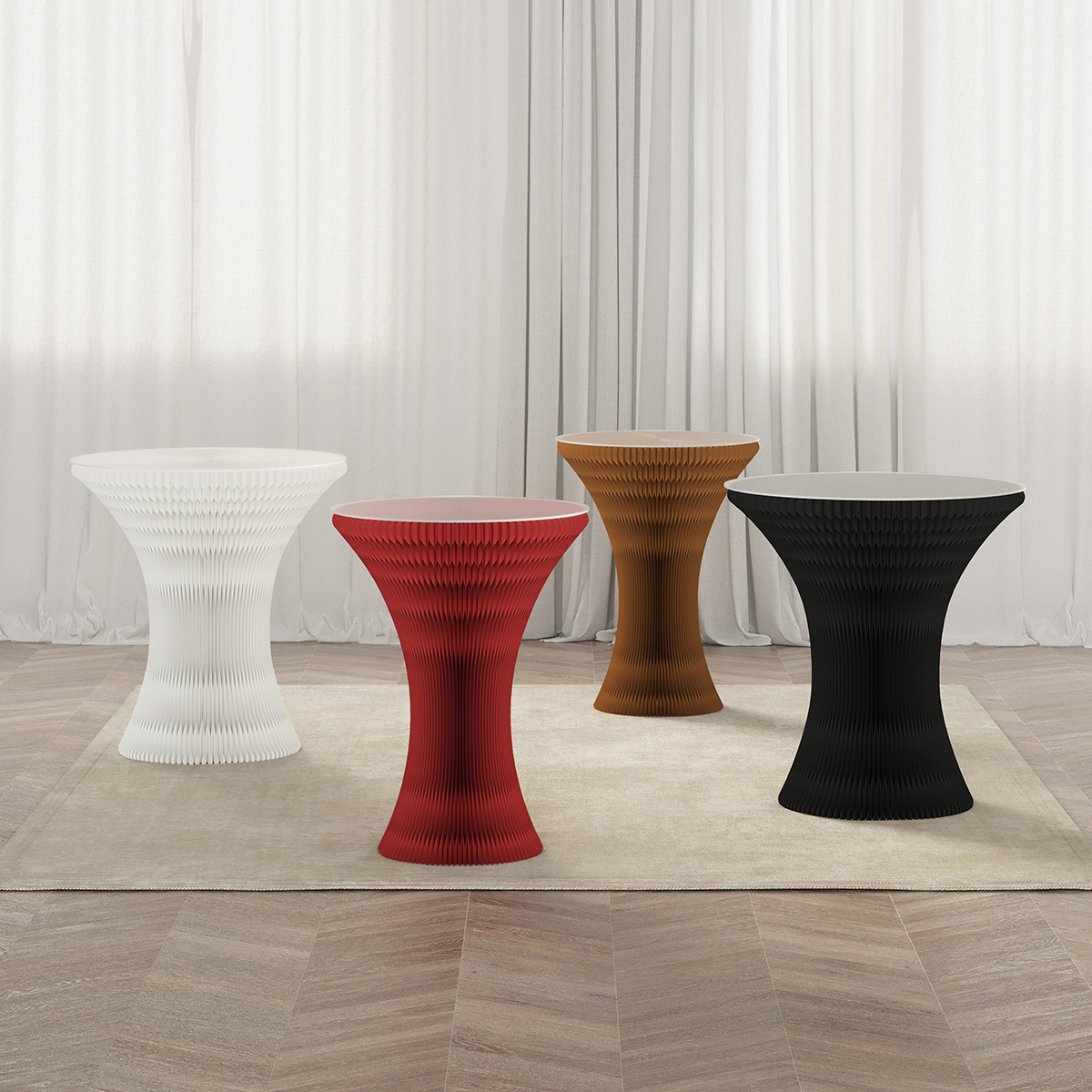 Kraft Paper 北欧風クラフト紙サイドテーブル