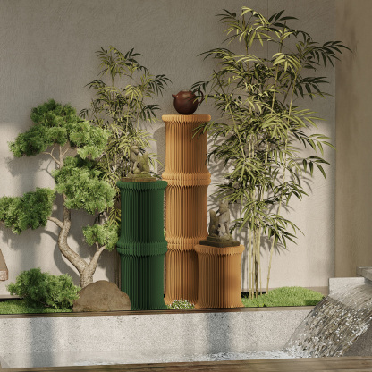 Kraft Paper クラフト紙スタッキングサイドテーブル