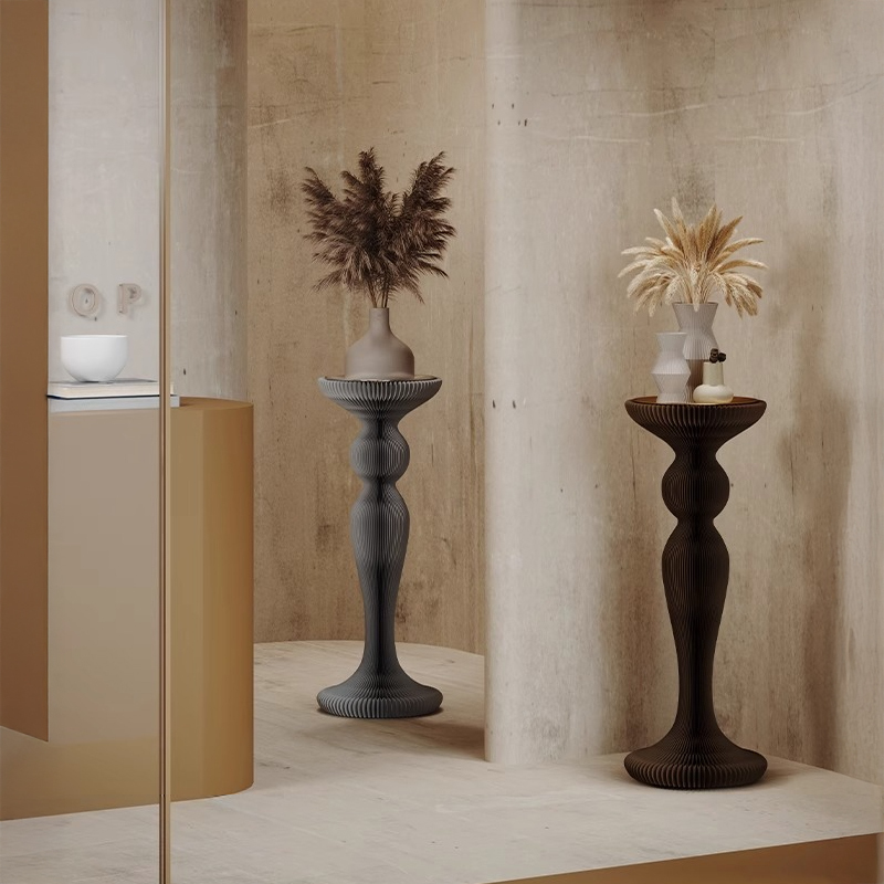 Kraft Paper クラフト紙北欧風円柱ディスプレイ