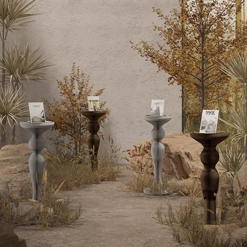 Kraft Paper クラフト紙北欧風円柱ディスプレイ