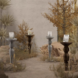 Kraft Paper クラフト紙北欧風円柱ディスプレイ