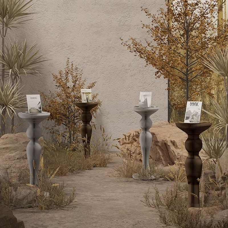 Kraft Paper クラフト紙北欧風円柱ディスプレイ