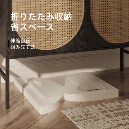クラフト紙エレガントウェーブテーブル