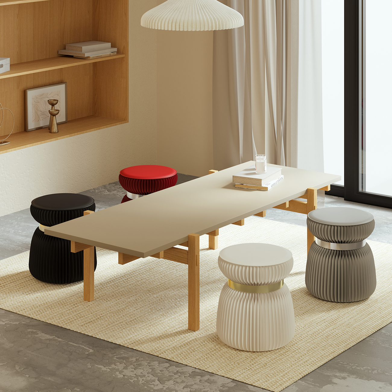 Kraft Paper クラフト紙スツールチェア