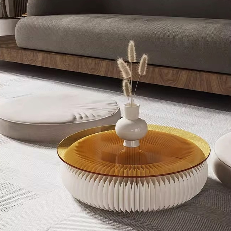 Kraft Paper クラフト紙ドーナツテーブル | 折りたためる軽量ハニカム