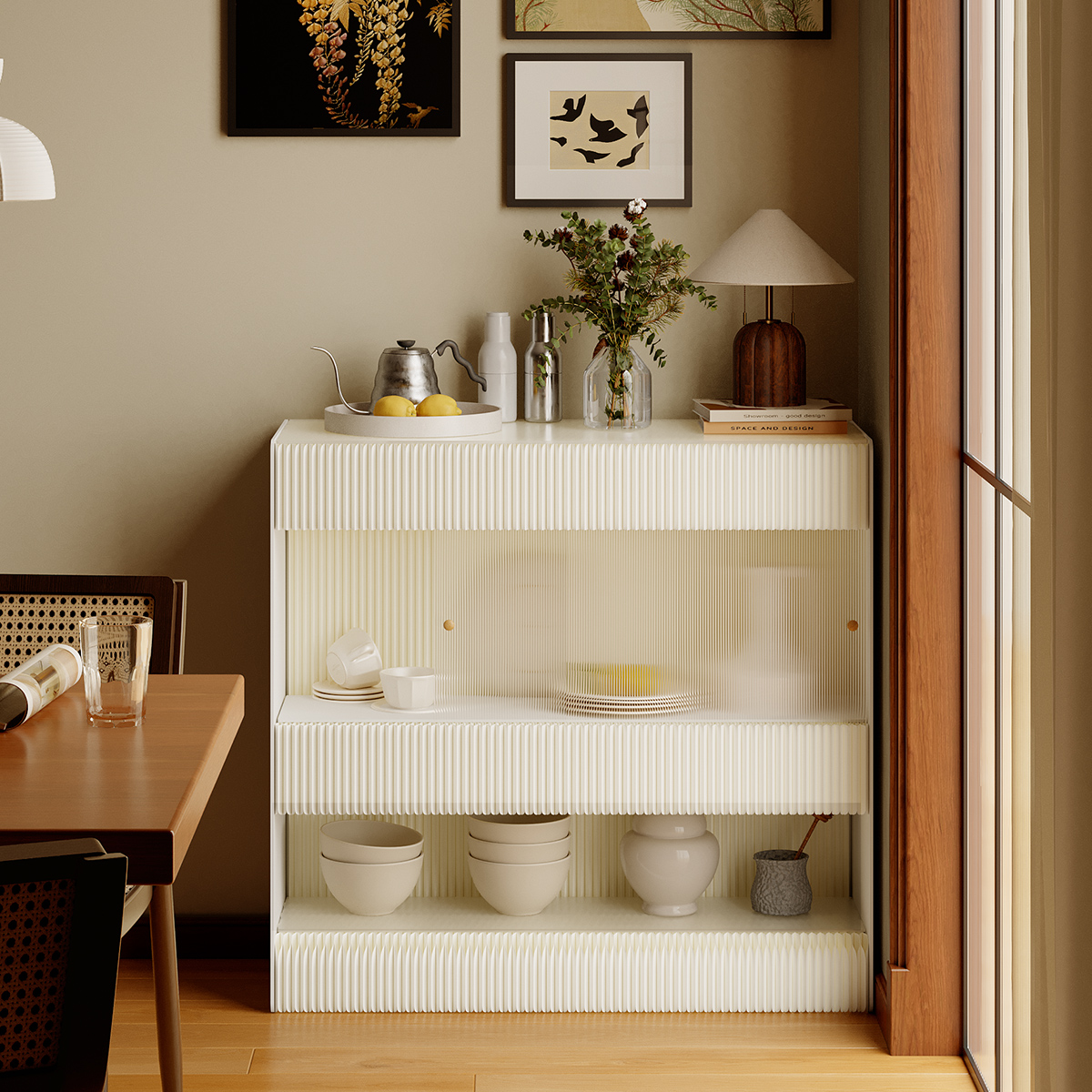 Kraft Paper 伸縮式ディスプレイ収納