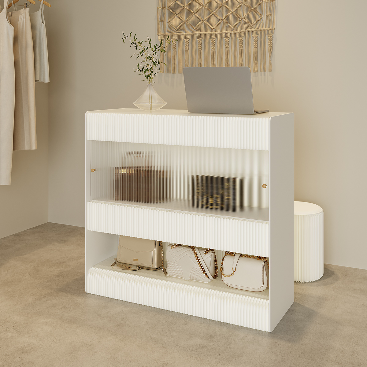 Kraft Paper 伸縮式ディスプレイ収納