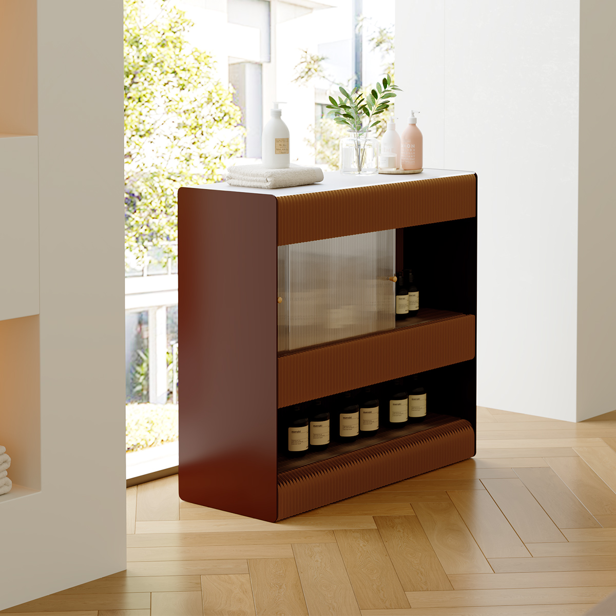 Kraft Paper 伸縮式ディスプレイ収納