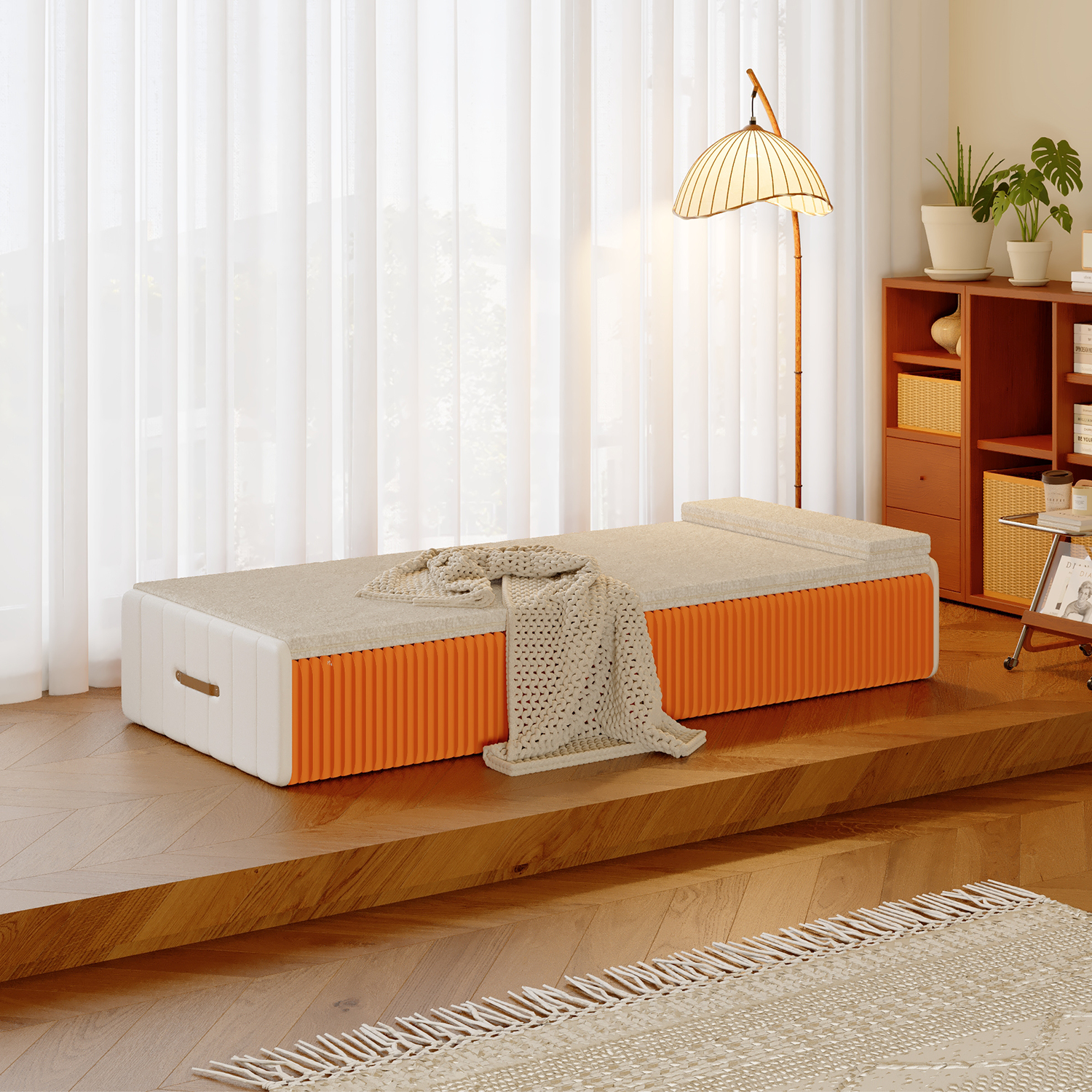 Kraft Paper 3WAY折りたたみベッド｜折りたたみ×省スペース収納