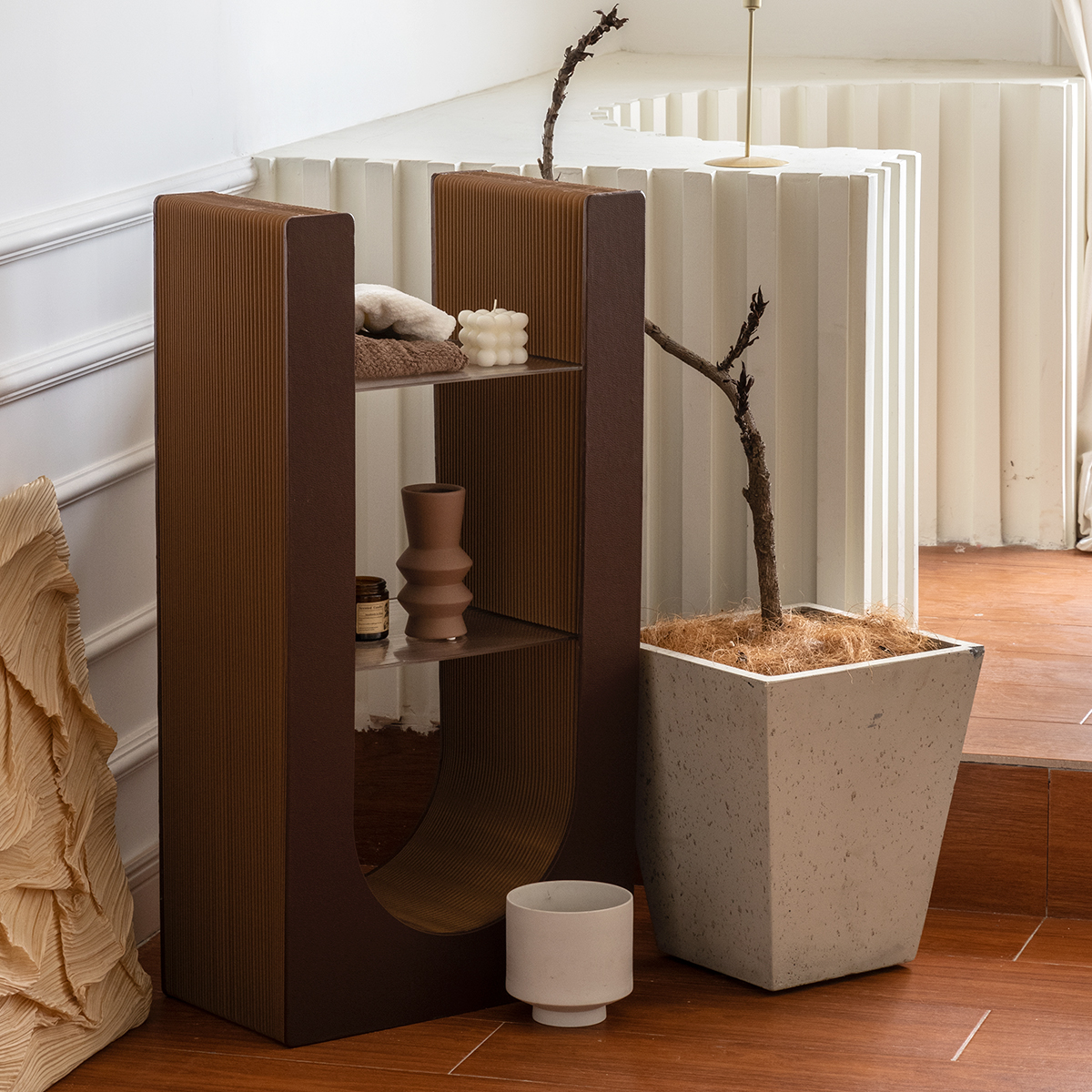 Kraft Paperアーチ型サイドテーブル