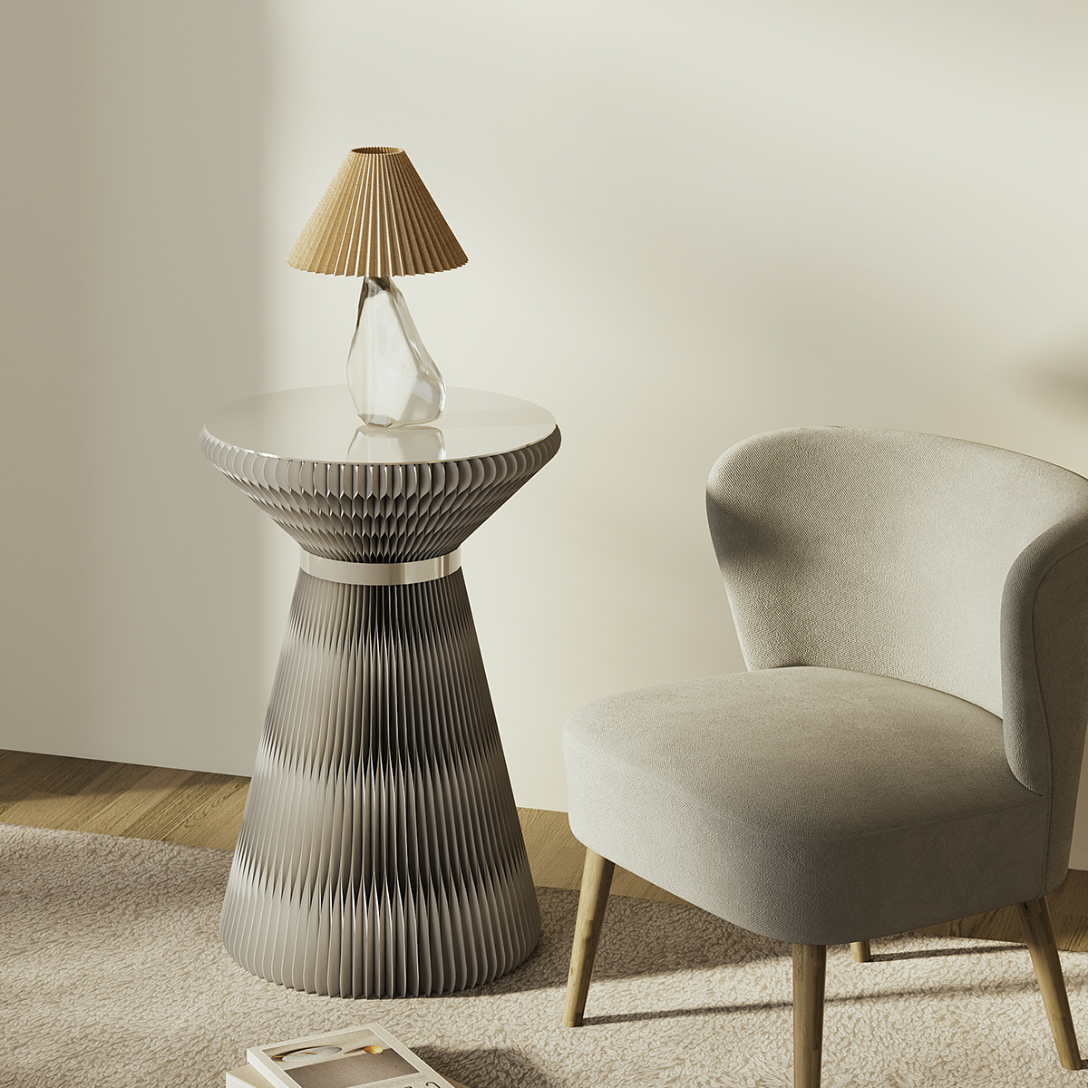 Kraft Paper スタイリッシュサイドテーブル