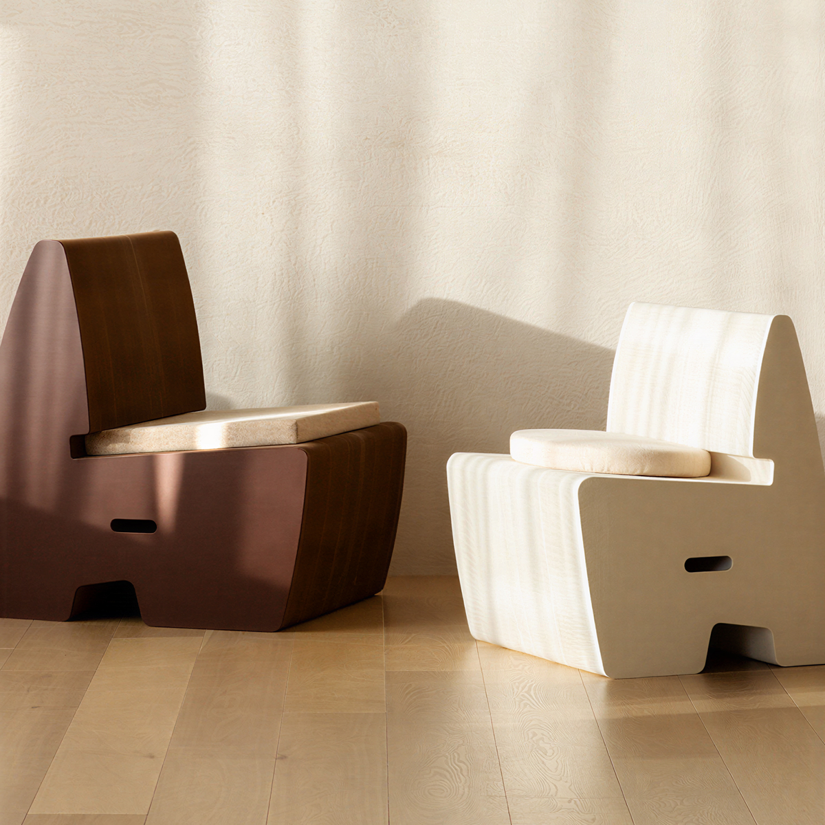 Kraft Paper 折りたたみソファベンチ｜折りたたみ収納・長さ調整可能