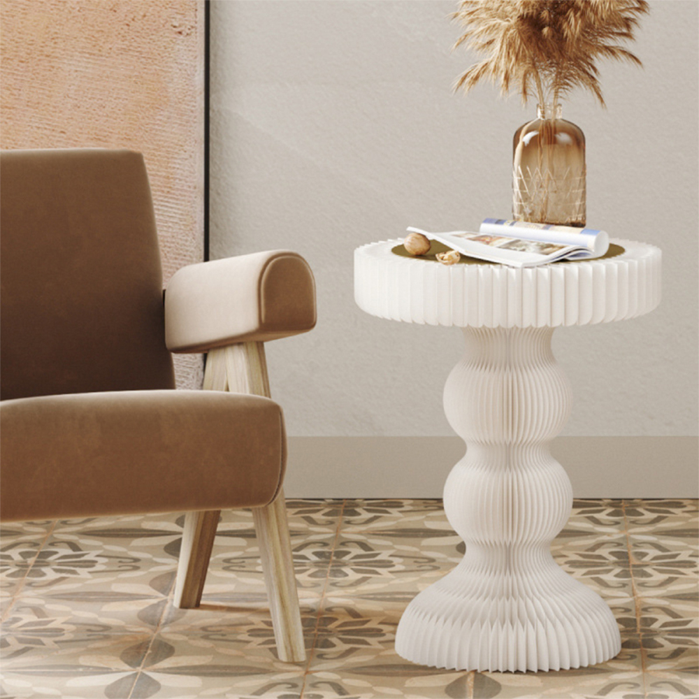 Kraft Paper クラシックサイドテーブル｜広げてすぐに使えるハニカム構造の丈夫なエコテーブル