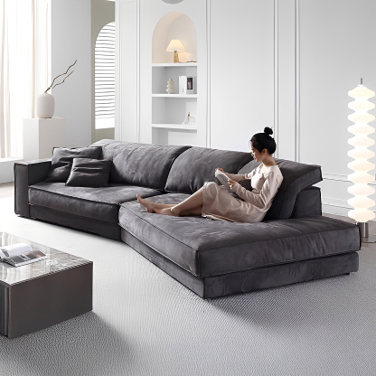 スエード調ワイドコーナーソファ【カスタマイズ可】