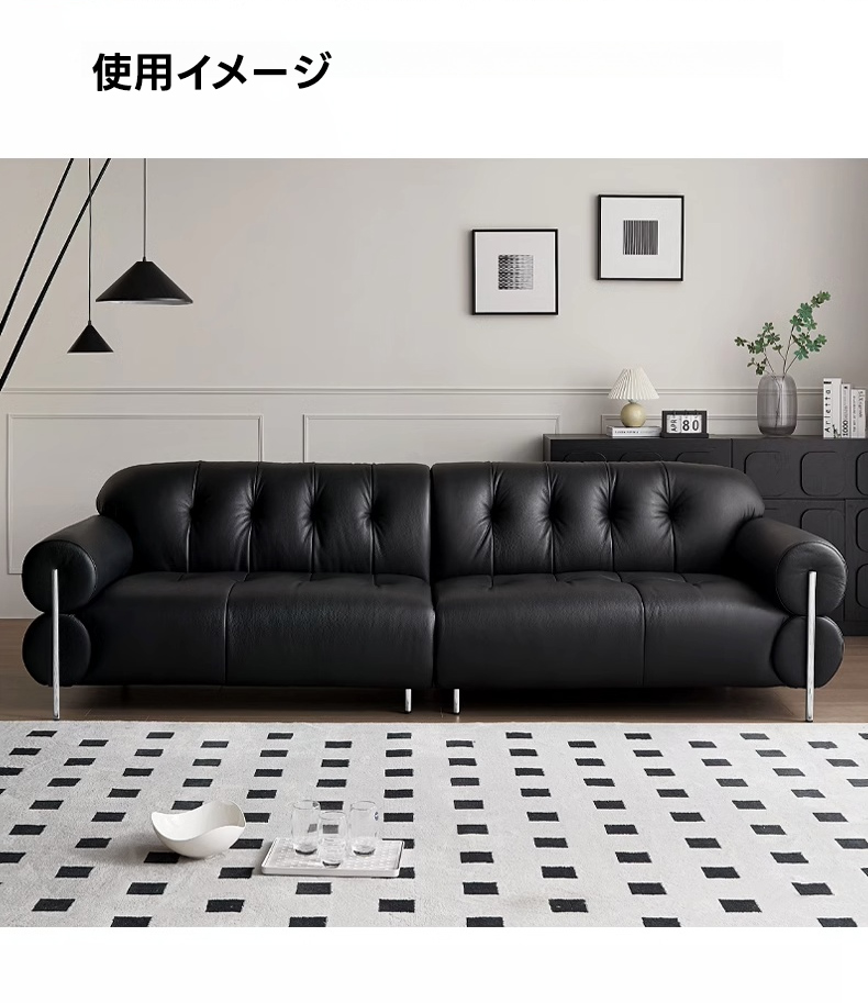 本革　ヴィンテージ　ソファ ヴィンテージ風本革リビングソファ | しっとりした質感で大人の