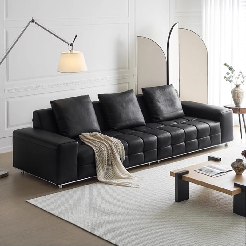 モジュールデザイン本革ソファ