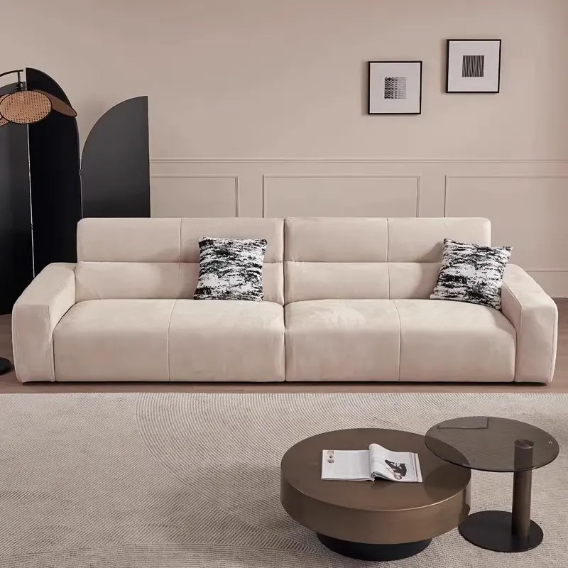 モダンスエード調ソファ | スタイリッシュな外観とカスタマイズ性を