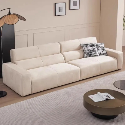 モダンスエード調ソファ【カスタマイズ可】