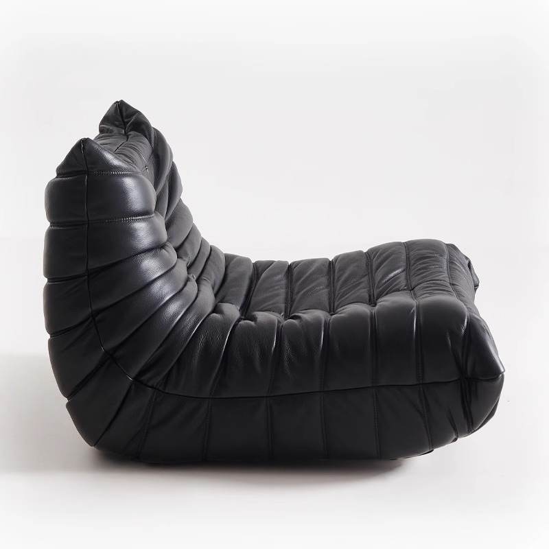 一人用レザーキャタピラーソファ