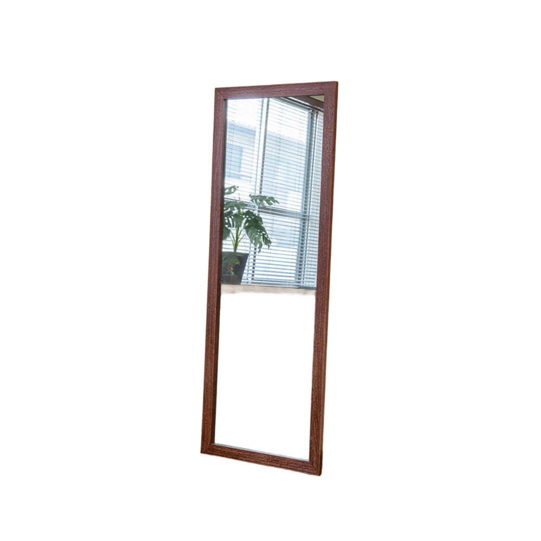アンティーク調木製フレーム立てかけタイプジャンボミラー