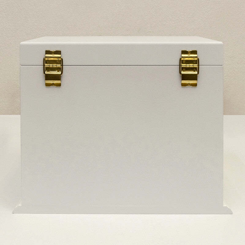 クラシック木製引き出し4種類ミラー付きジュエリーボックス