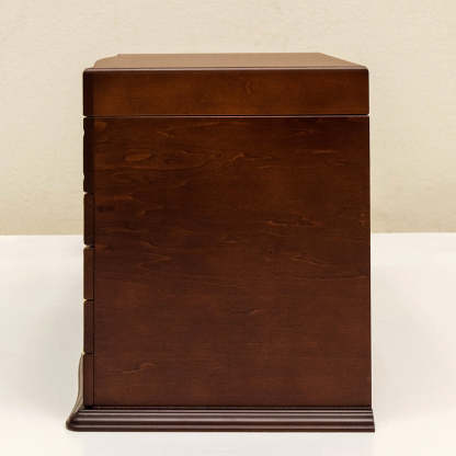 クラシック木製引き出し4種類ミラー付きジュエリーボックス