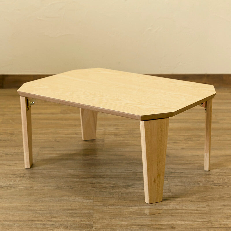 シンプル木製幅60cm折畳みローテーブル