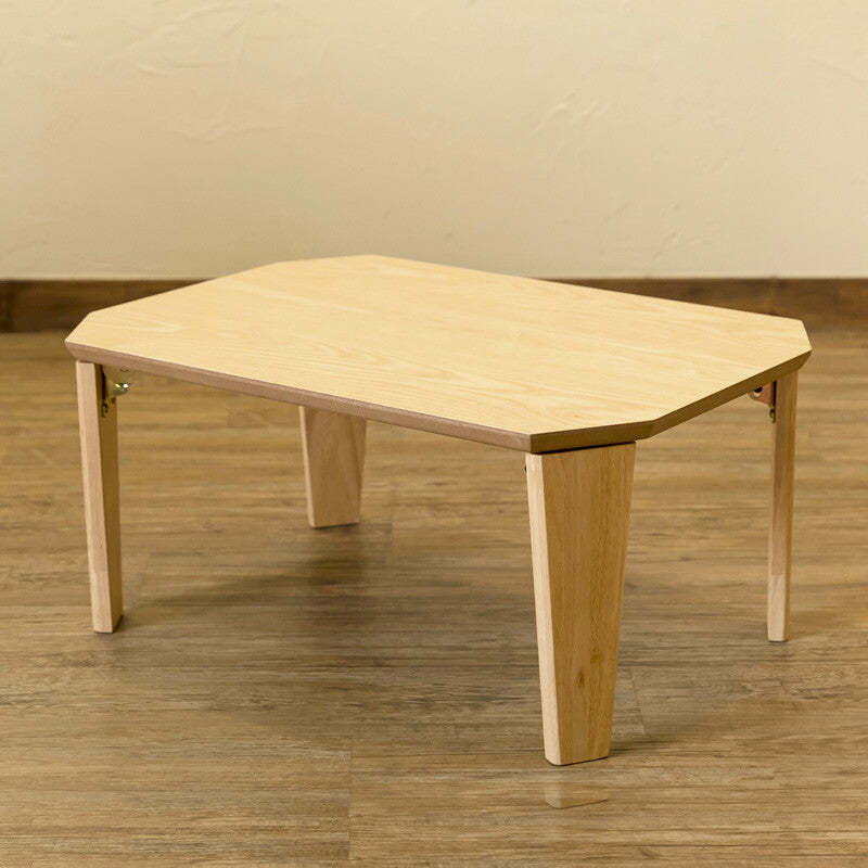 シンプル木製幅60cm折畳みローテーブル