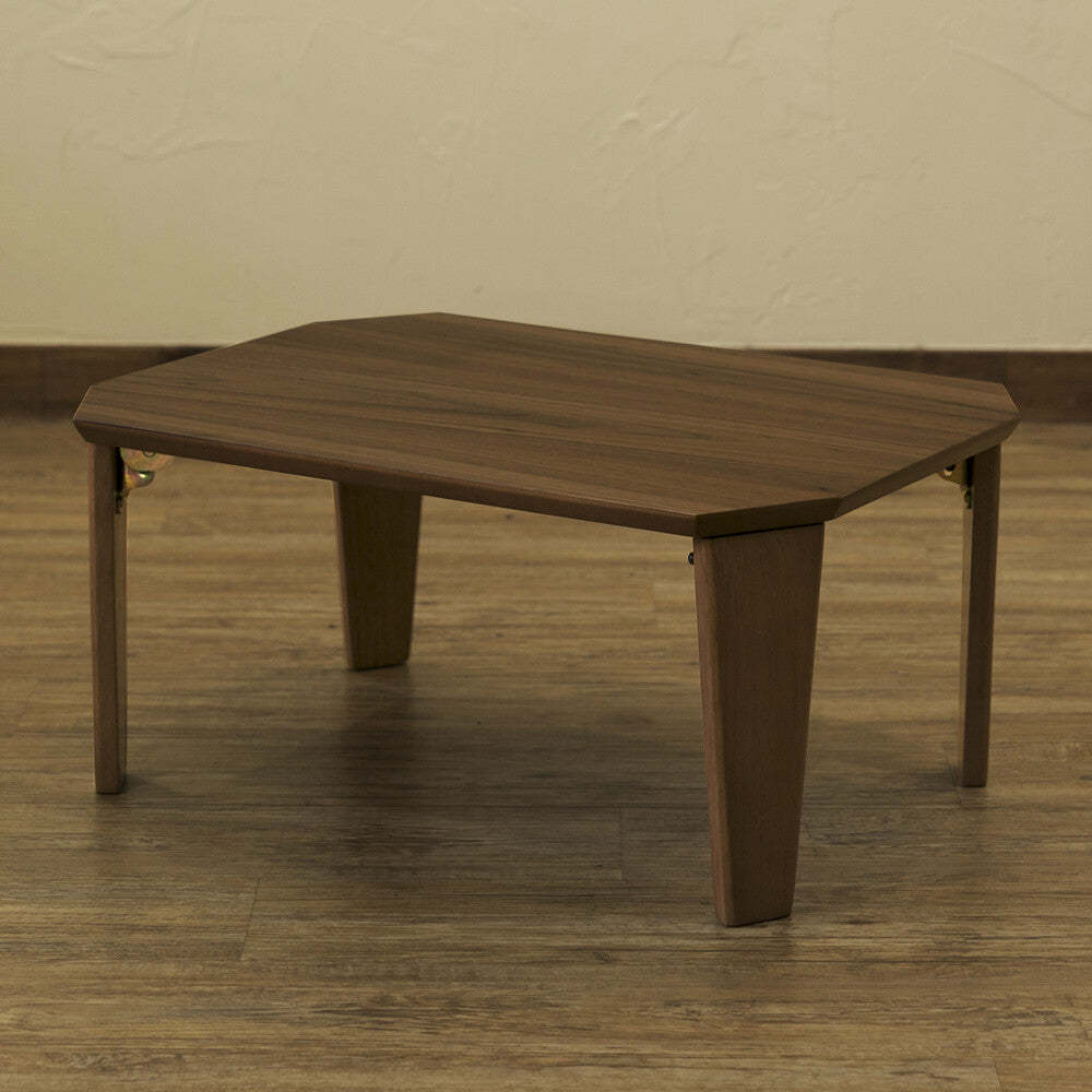 シンプル木製幅60cm折畳みローテーブル
