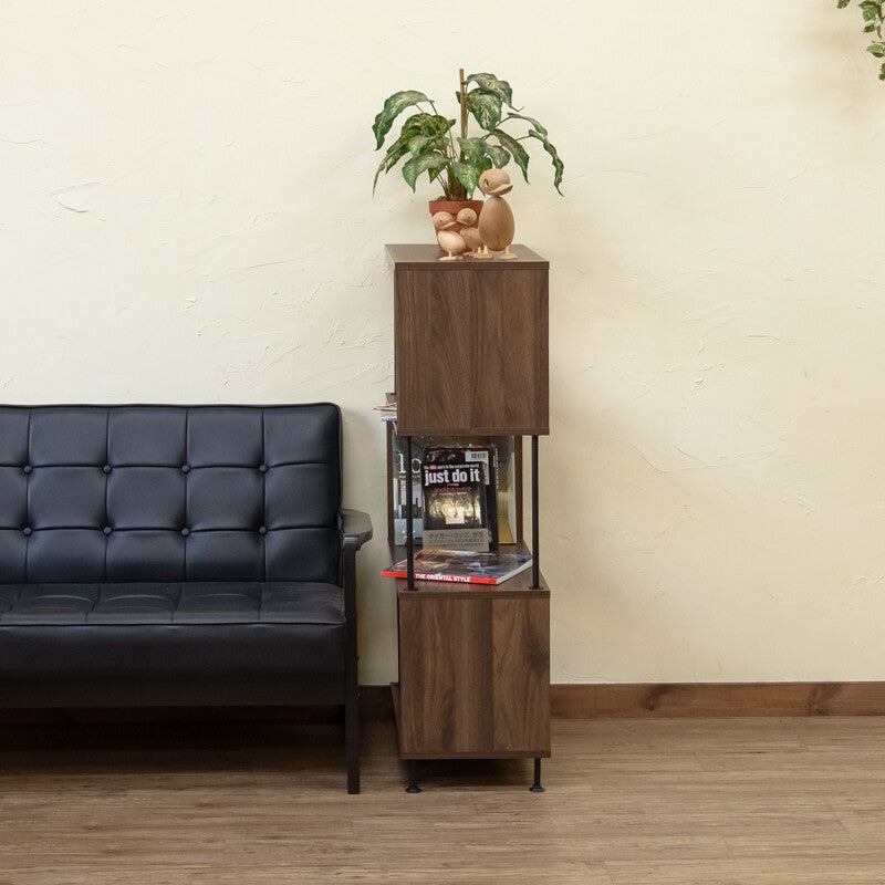 ヴィンテージモダンS字4段ラック | モダンな空間を引き立てるユニーク