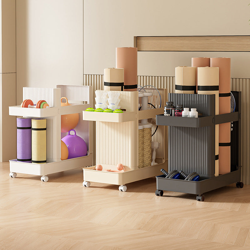 ヨガマット収納カート | フィットネス器具を効率的に整理できる多用途
