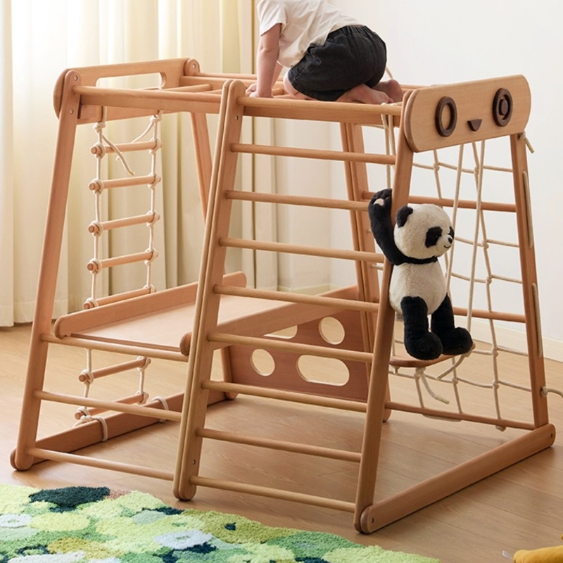 子ども用木製アスレチック