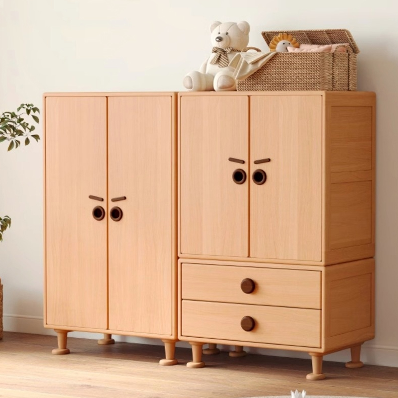 子ども用多機能木製キャビネット