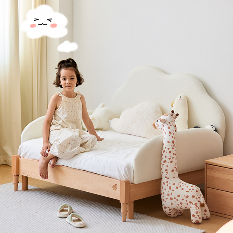 子ども用木製スライドベッド | 成長に応じた調整可能な多機能デザイン 
