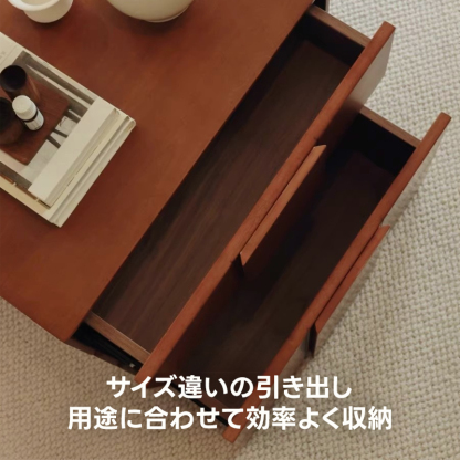 天然木製9杯キャビネット