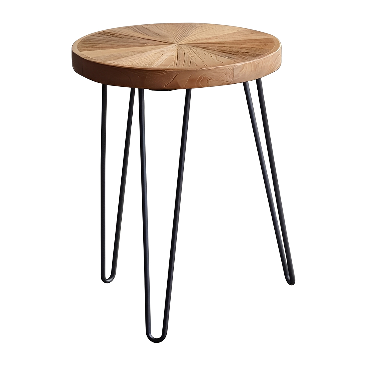 アンティークパッチワーク風サイドテーブル | ユニークな質感を持つ