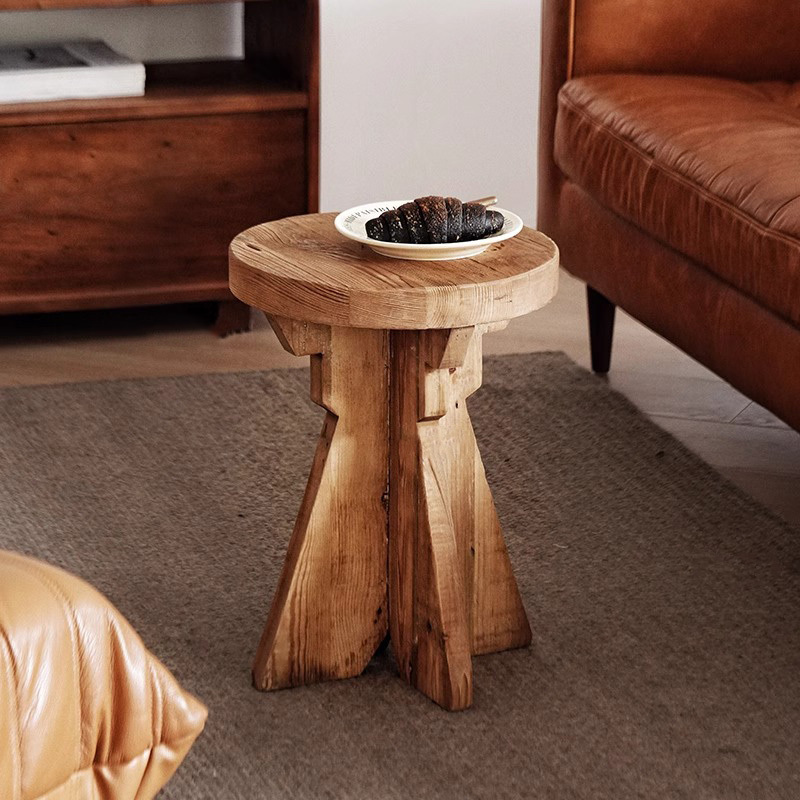 天然木デザインサイドテーブル