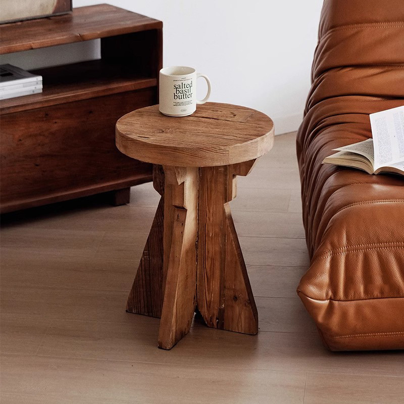 天然木デザインサイドテーブル